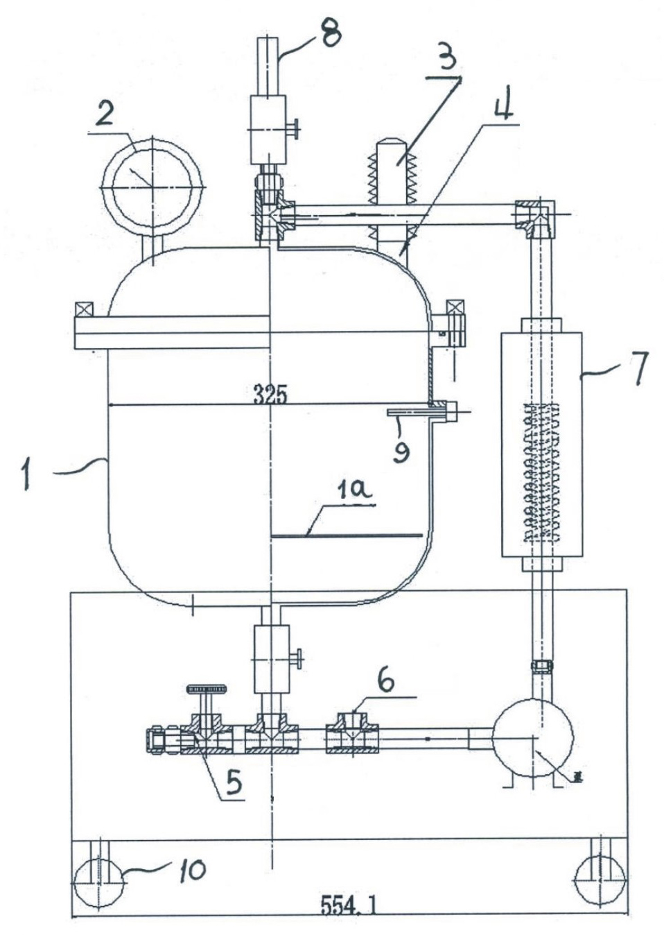 Spot simulation device for fault oil product of transformer