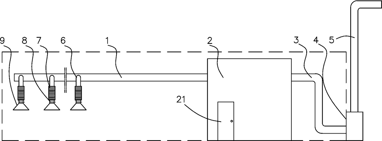 Factory building dust removal device