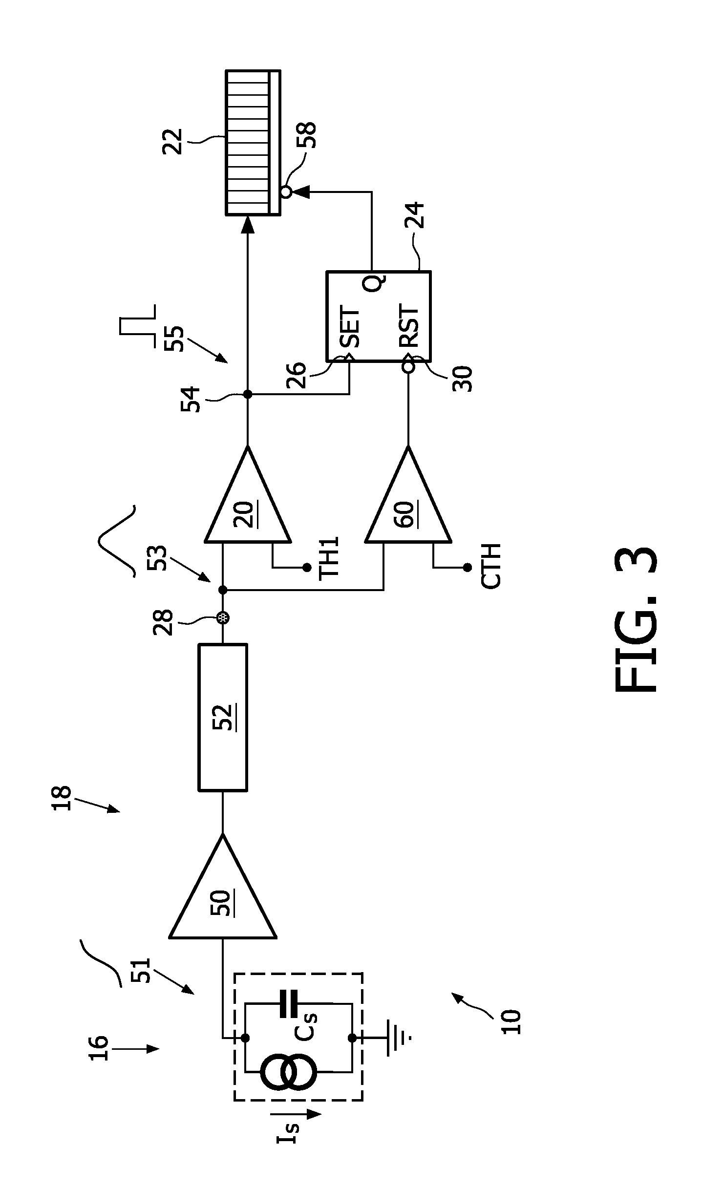 Apparatus, imaging device and method for counting x-ray photons