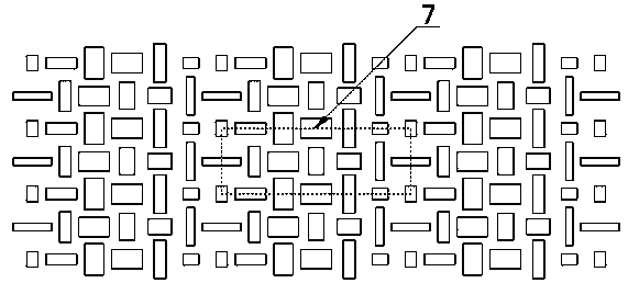 TeraHertz wave polarization beam splitter of periodically staggered rectangular structure