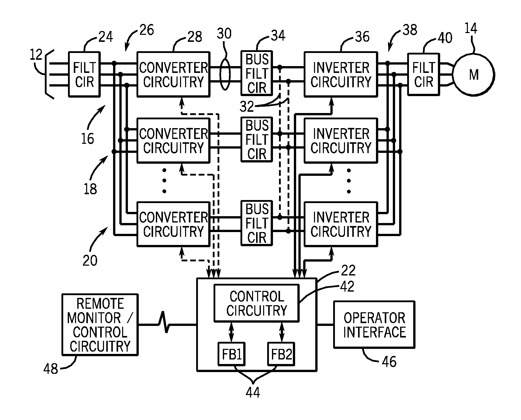 Motor drive component verification system and method