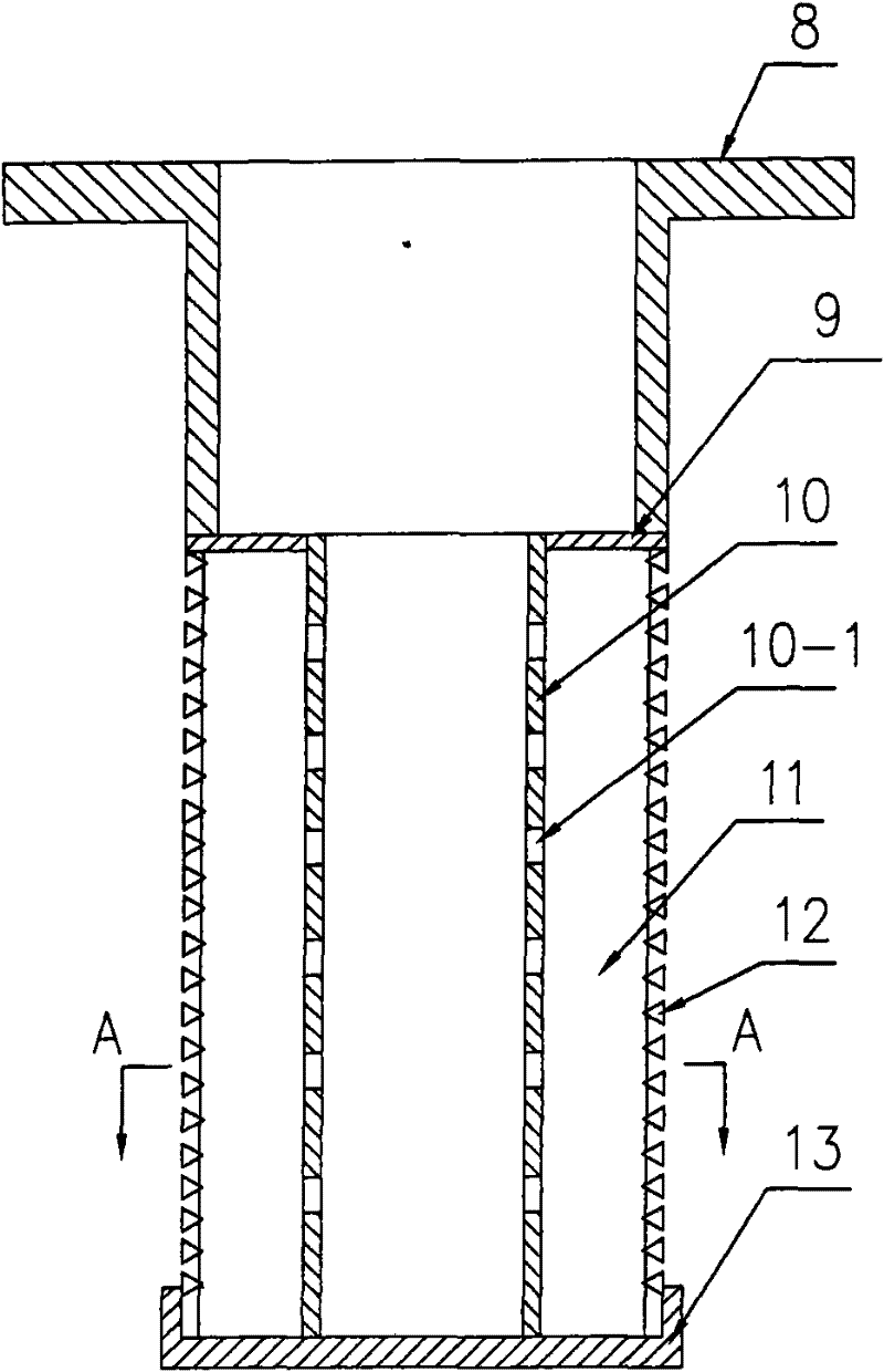 Chelate resin tower