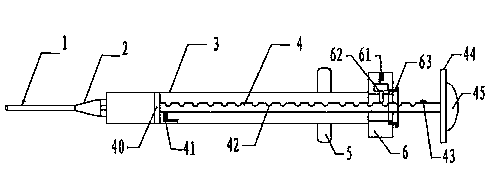 Single-handed direct-pressing type continuous quantitative liquid sucking and discharging device