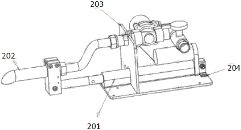 Water injection device and equipment