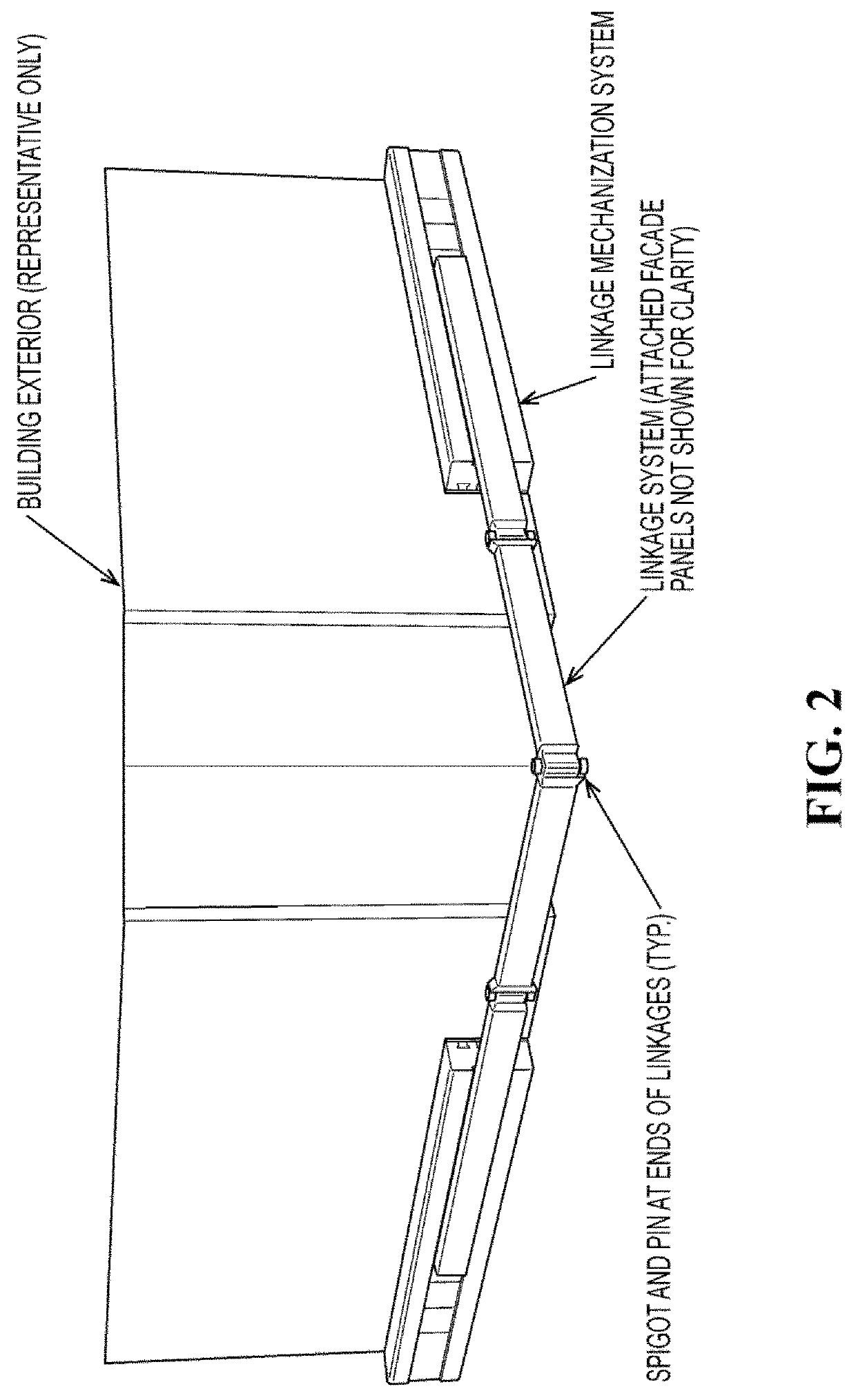 Adjustable cladding for mitigating wind-induced vibration of high-rise structures