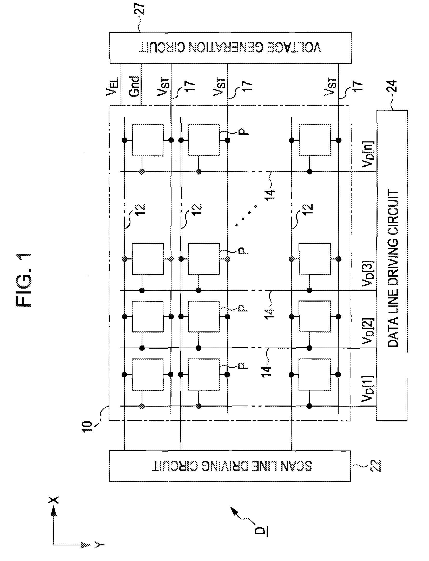Electric circuit, driving method thereof, electro-optical device, and electronic apparatus