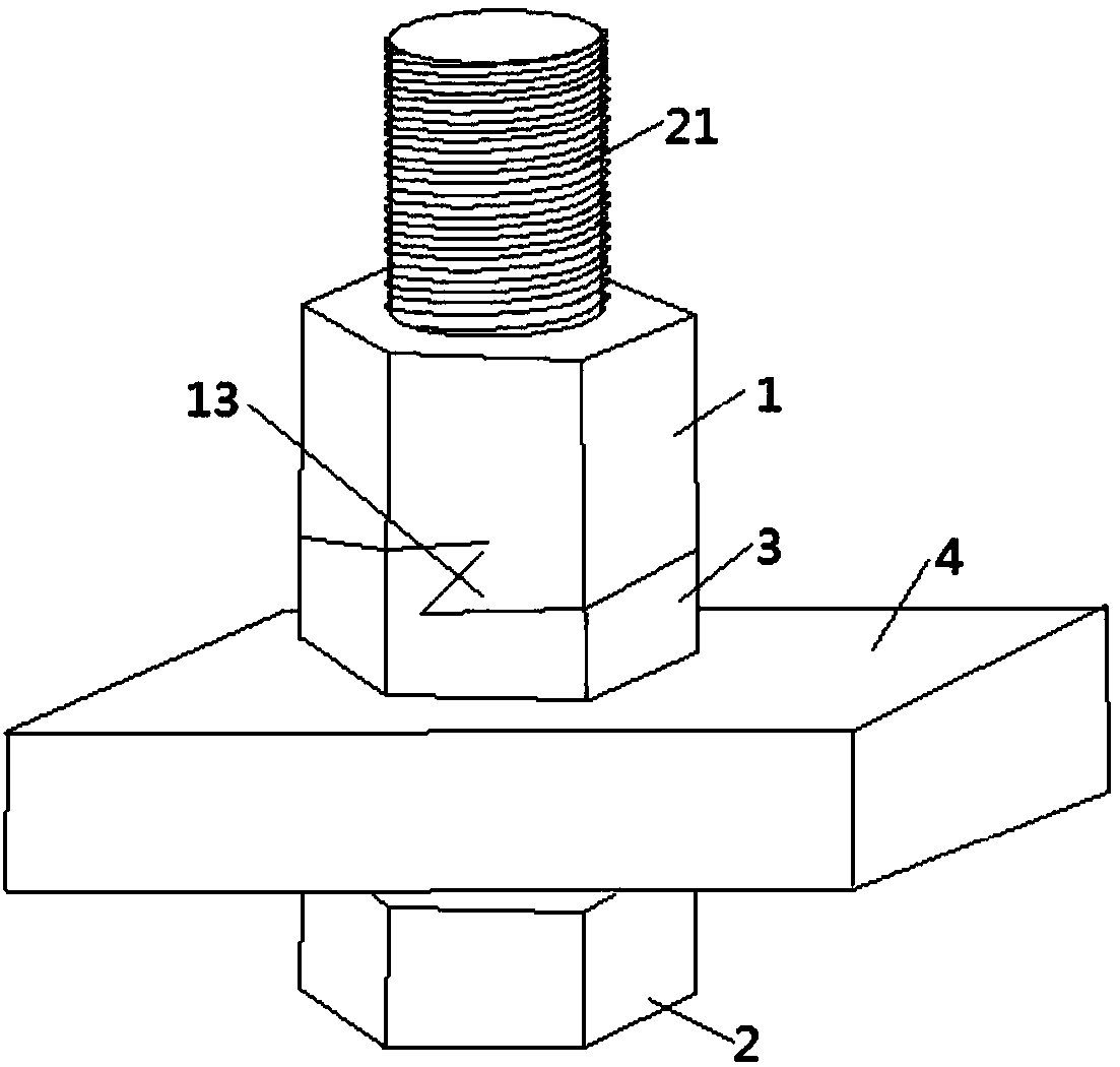 Bolt and nut fastening assembly