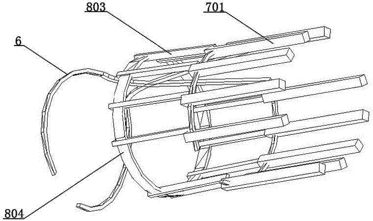 Push type renal calyce calculus removing device