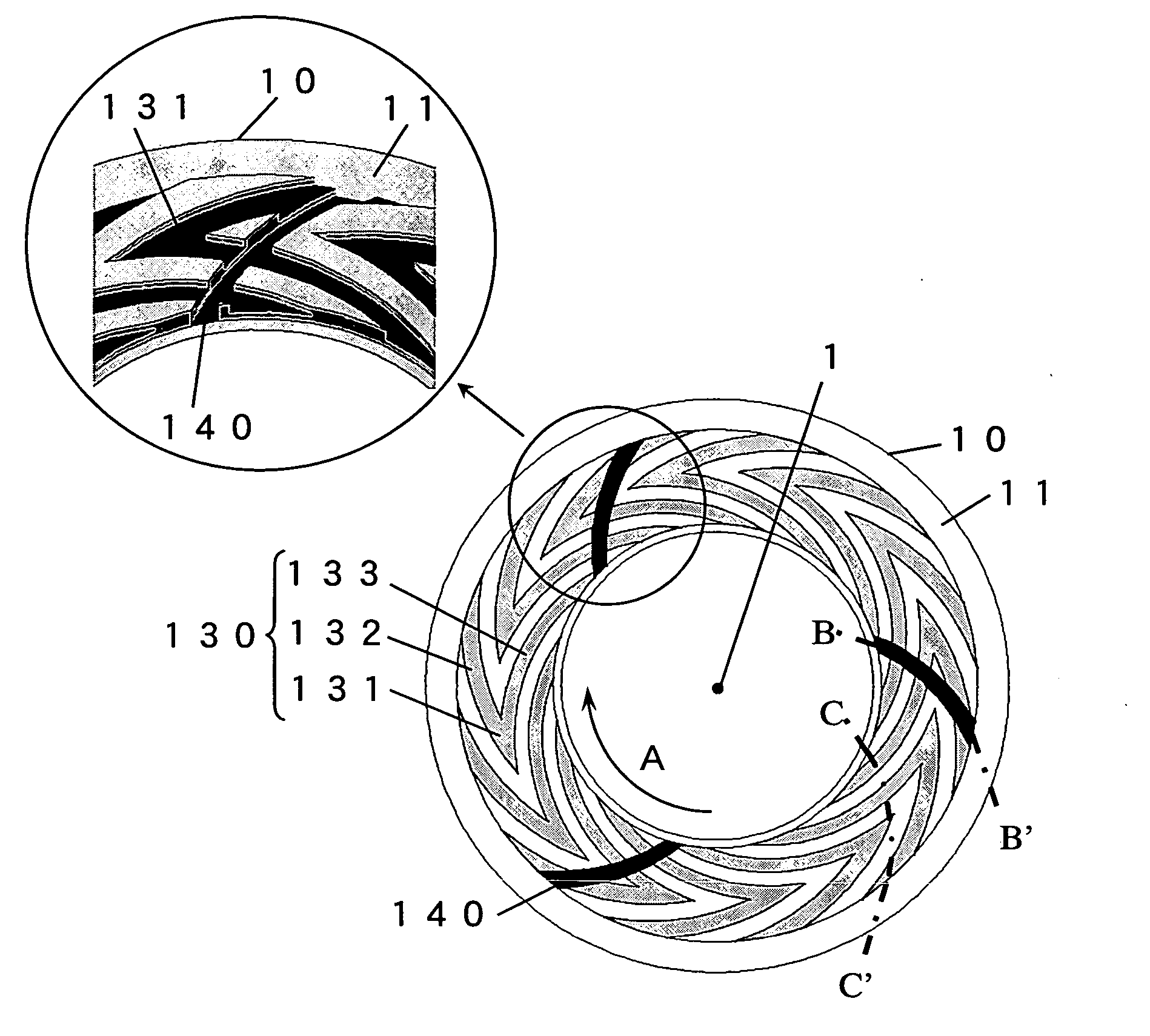 Thrust dynamic pressure bearing, spindle motor using the same, and information recording and reproducing apparatus using them