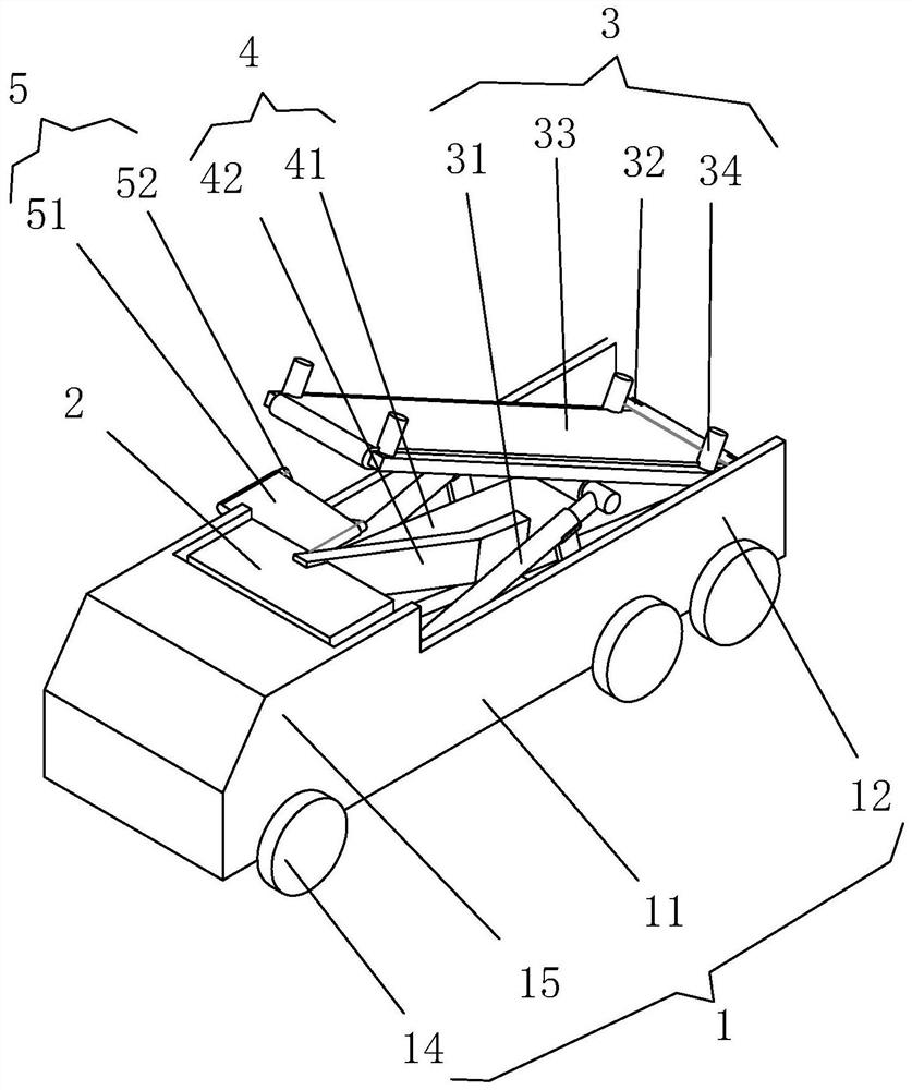 An emergency material transport vehicle