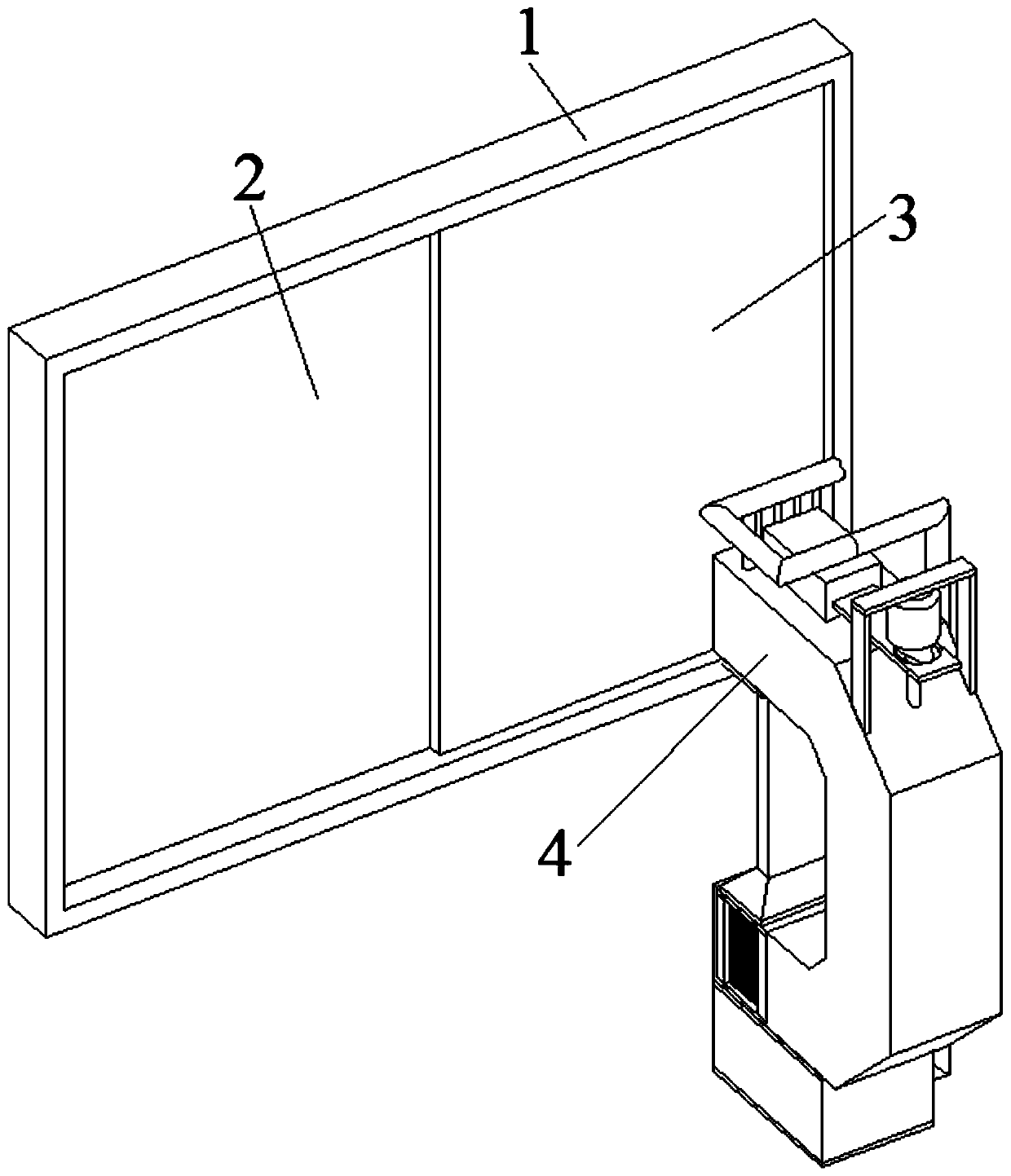 Low-noise air purification window structure