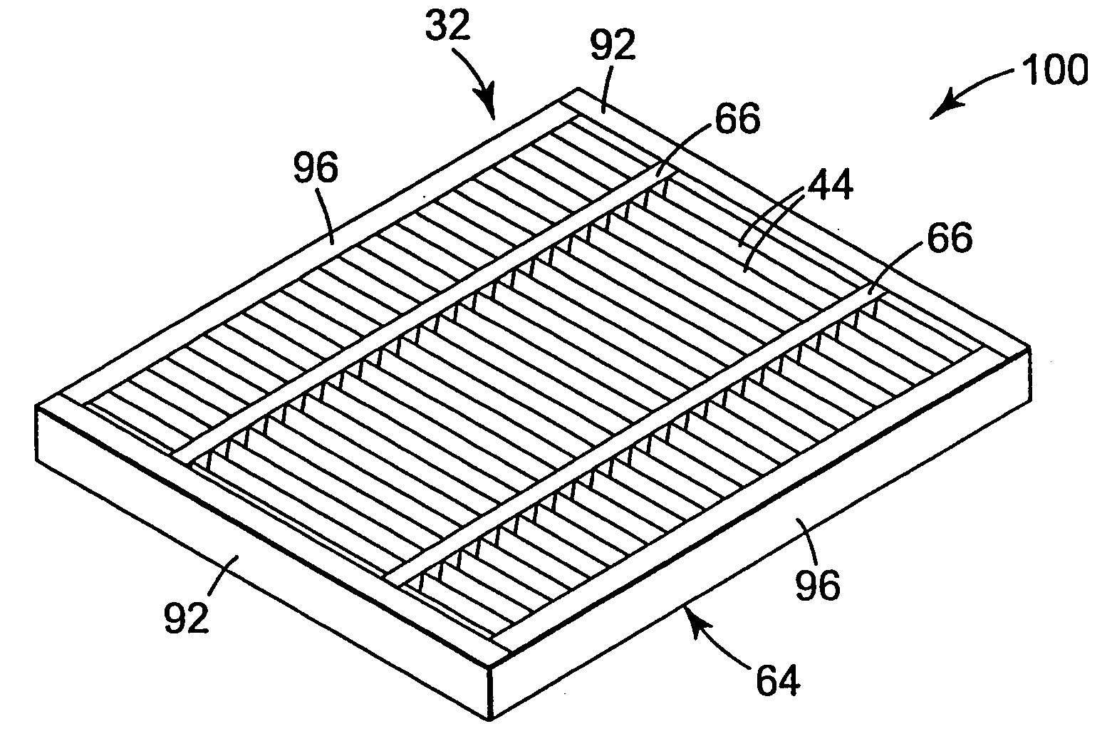 Self-supporting pleated filter and method of making same