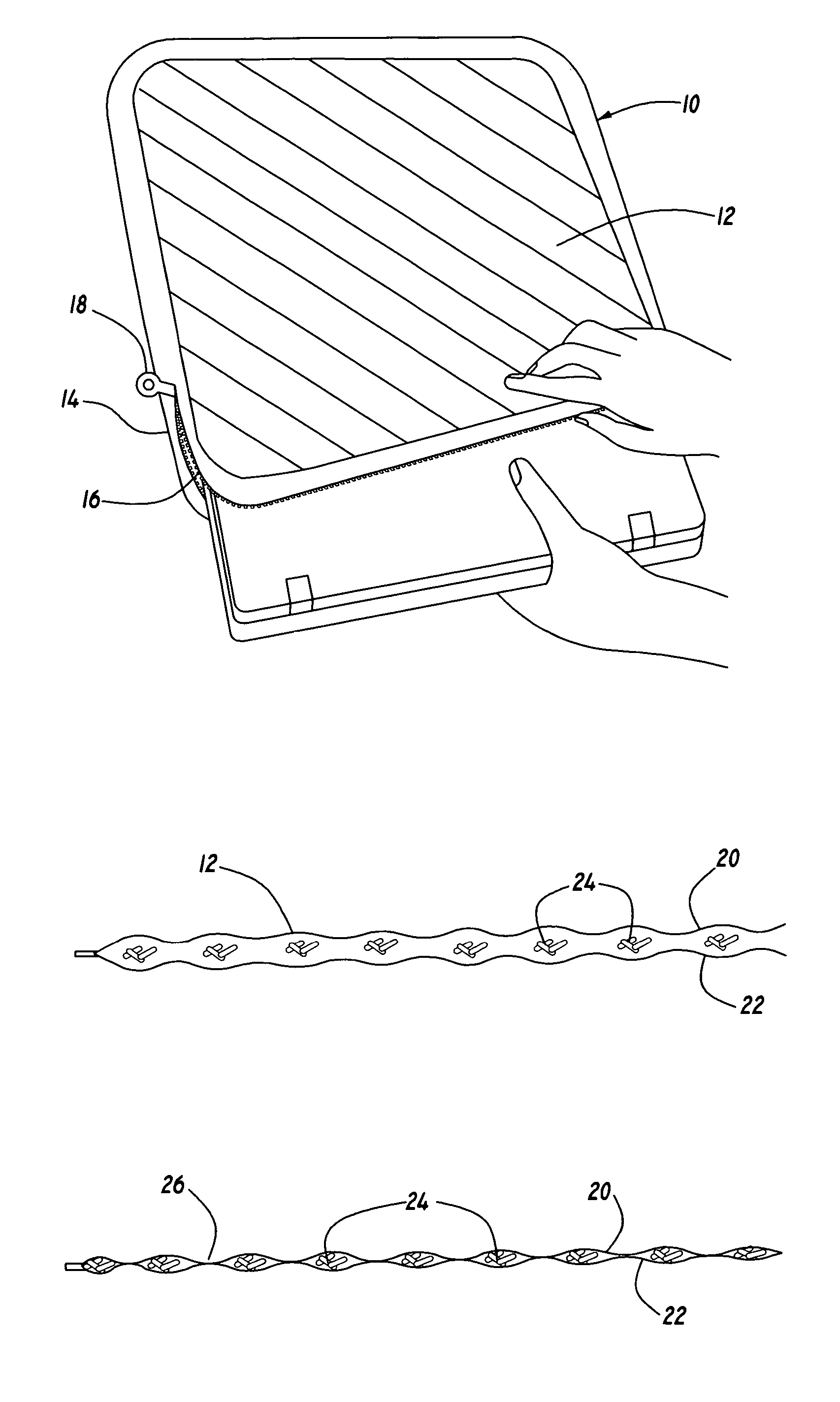 Conductive cooling pad for use with a laptop computer