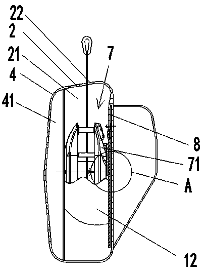 Backpack-style personal high-rise escape device