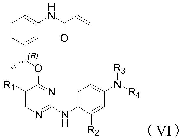 Inhibitor of t790m mutant egfr and its application in the preparation of antitumor drugs