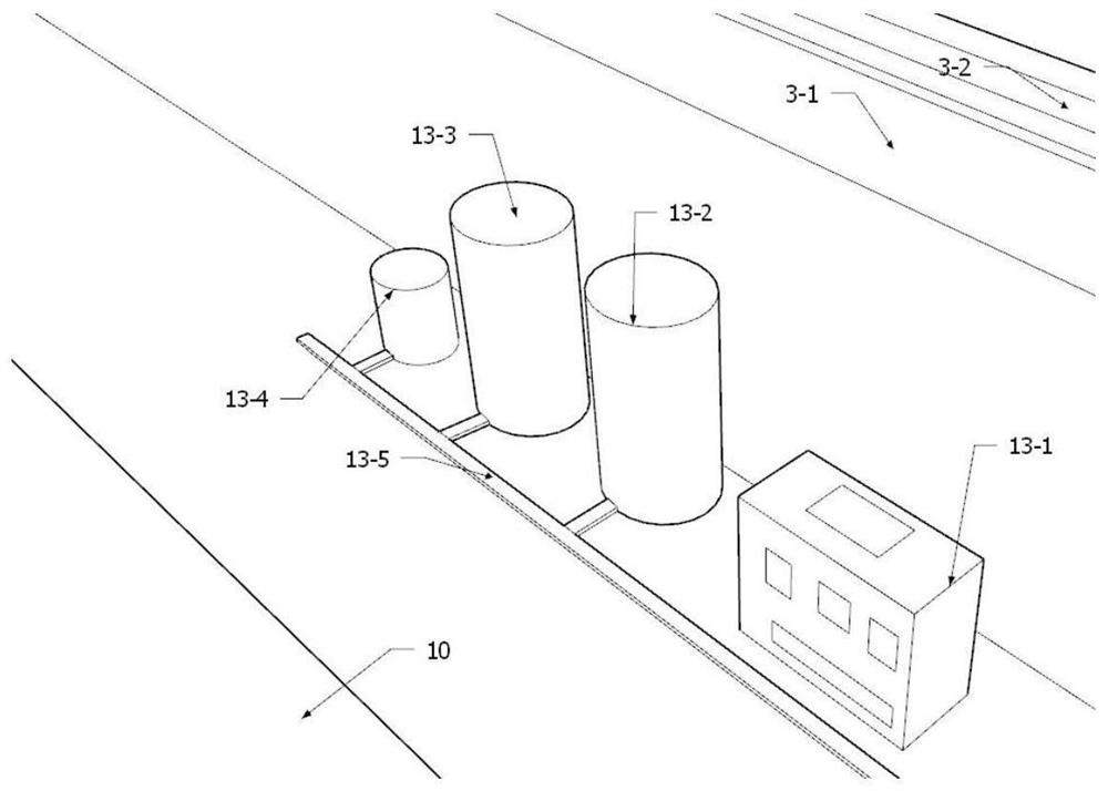 Gob-side entry retaining wall construction system and method based on concrete 3D printing technology