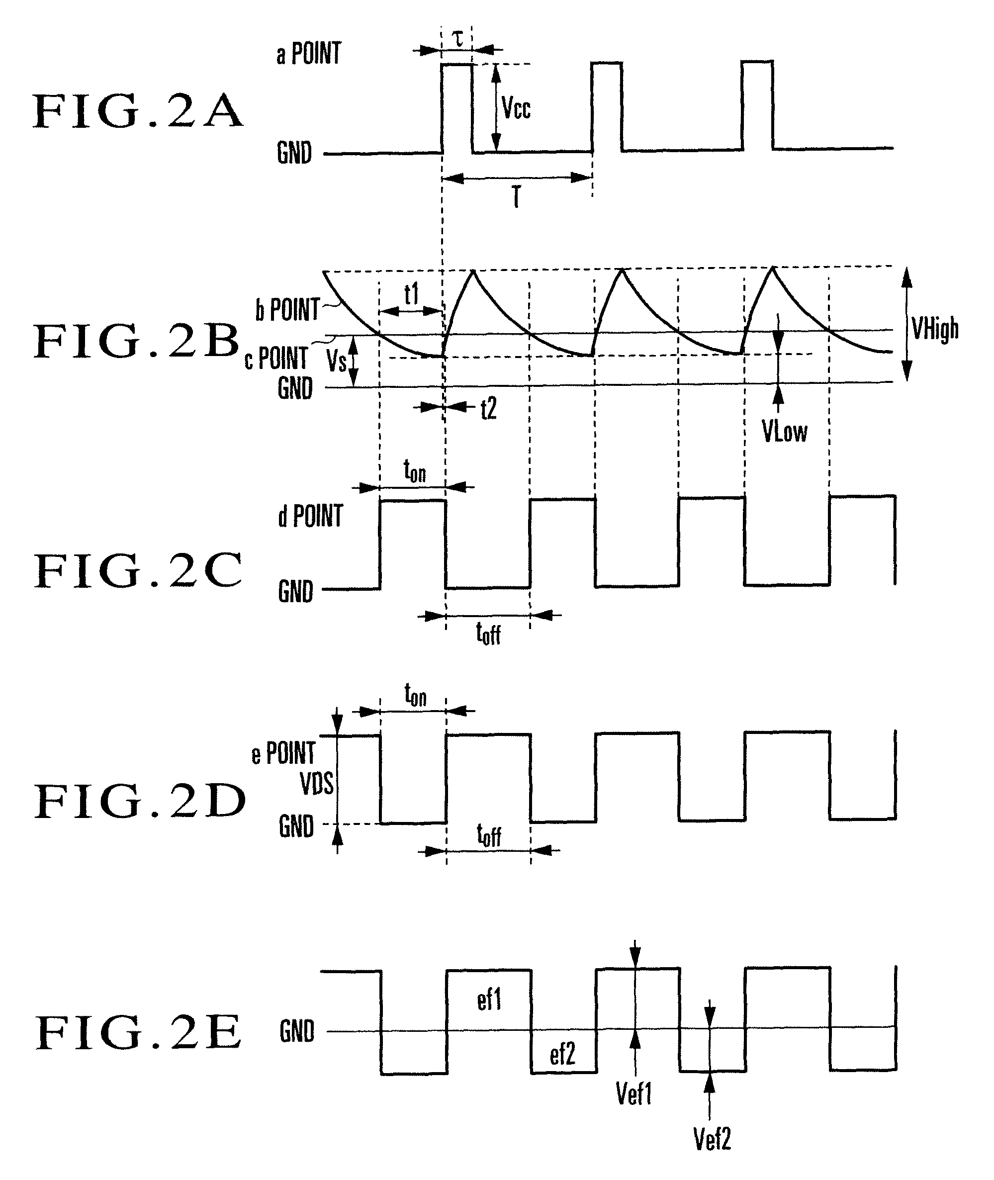 Filament power supply circuit for vacuum fluorescent display