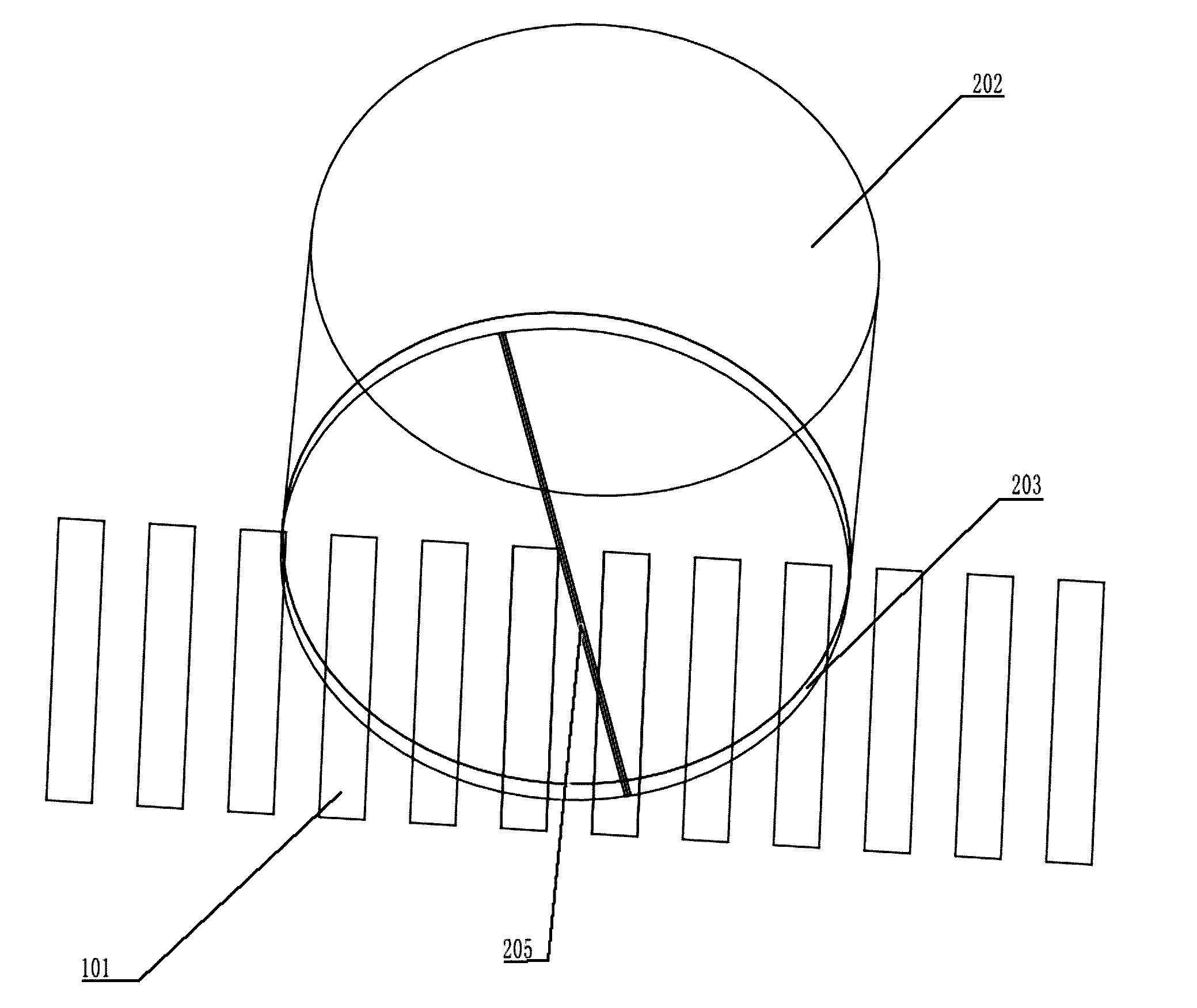 Macro-micro composite grating ruler measuring system based on conversion and amplification in vertical and horizontal directions