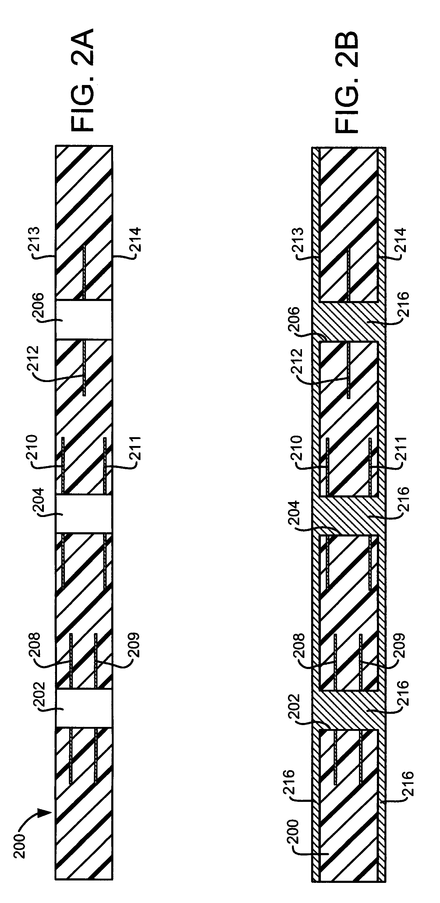 Horizontally Split Vias