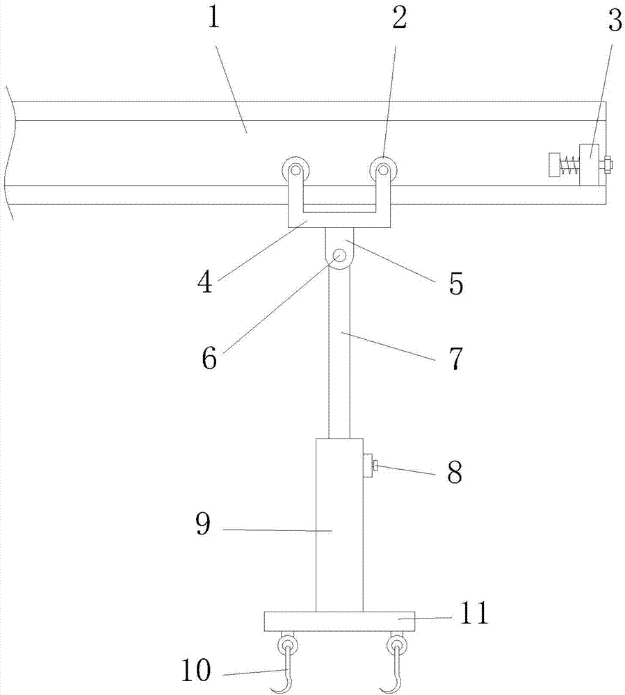 Paint-spraying suspension device