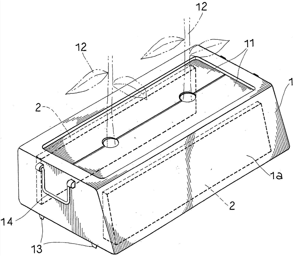 Solar heat utilizing planter