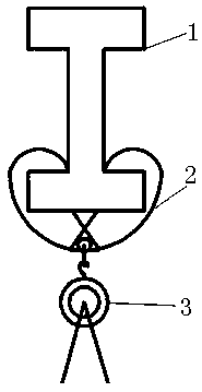 Method for hoisting and mounting buckling restrained braces