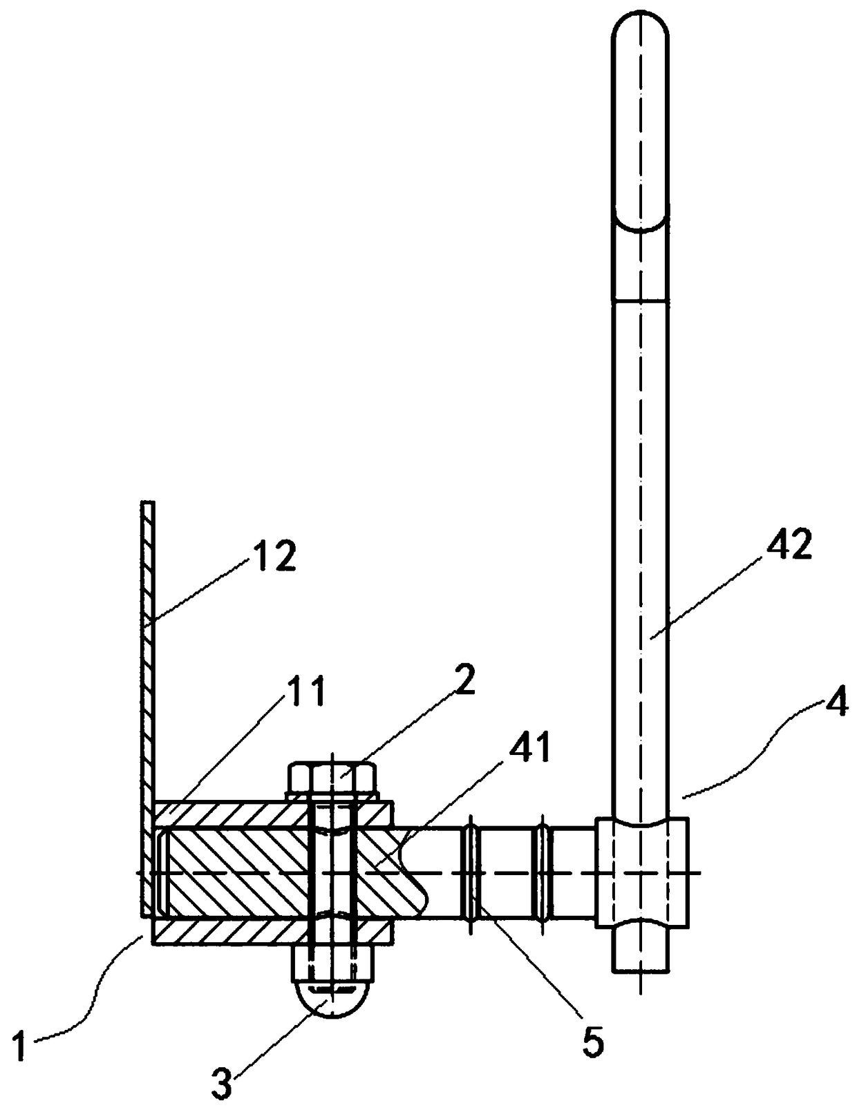 A medium-voltage isolation knife and a capacitive voltage transformer