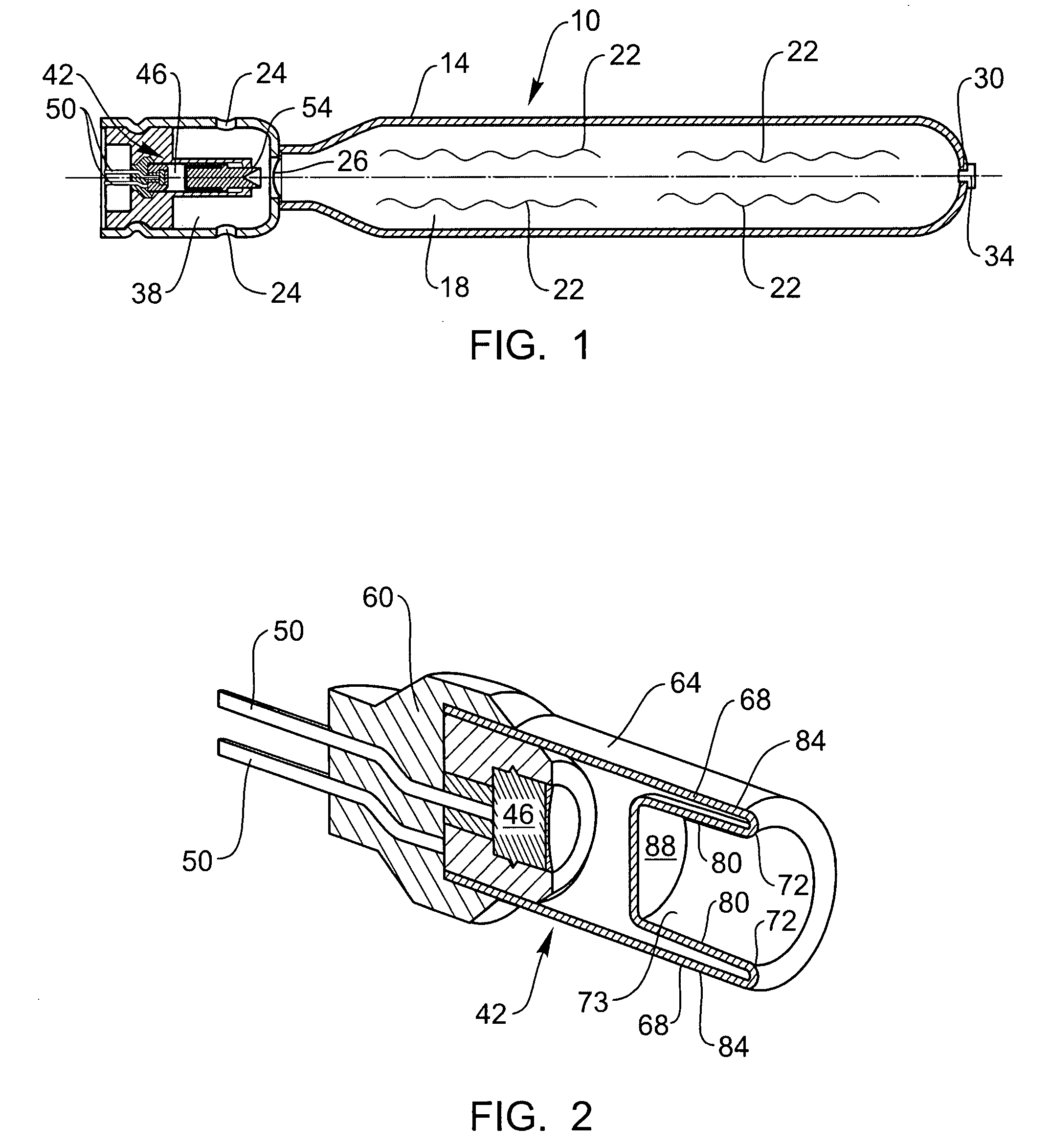 Flameless method to open a cold gas inflator burst disk