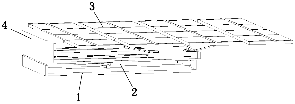 Telescopic solar panel with angle adjusting function