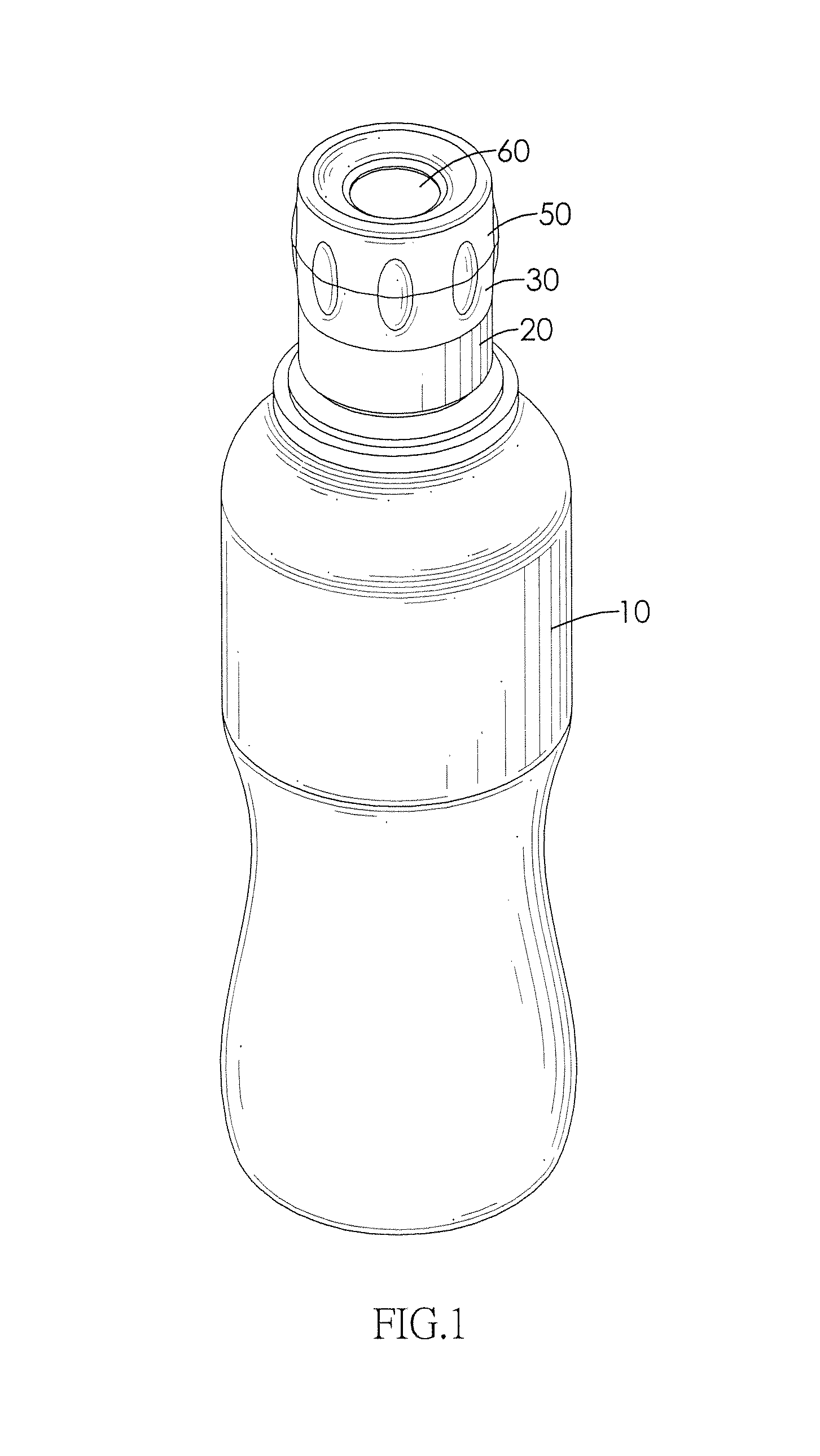 Lighting device having at least one water-activated battery mounted between a bottle cap and a bottle