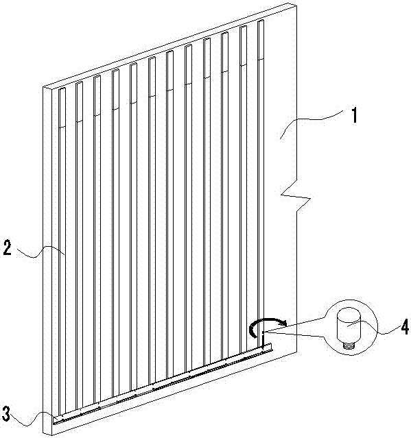 A wall decoration panel installation structure and installation method thereof