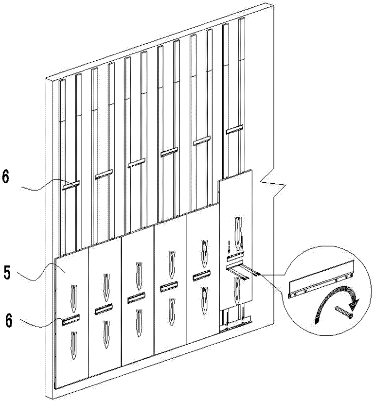 A wall decoration panel installation structure and installation method thereof