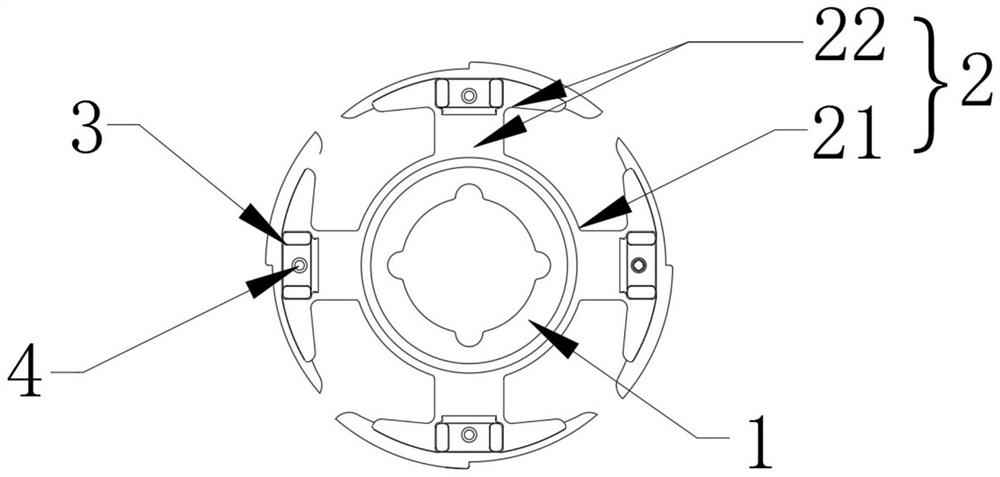 Iron core plastic-coated structure with conductive contact pin and manufacturing method of iron core plastic-coated structure