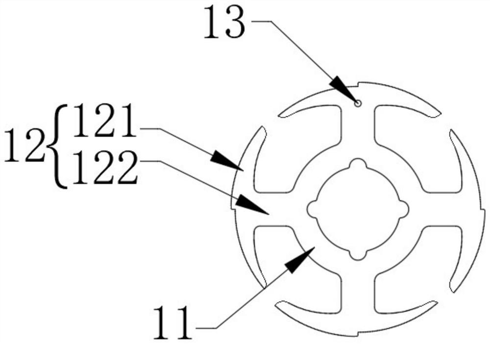 Iron core plastic-coated structure with conductive contact pin and manufacturing method of iron core plastic-coated structure