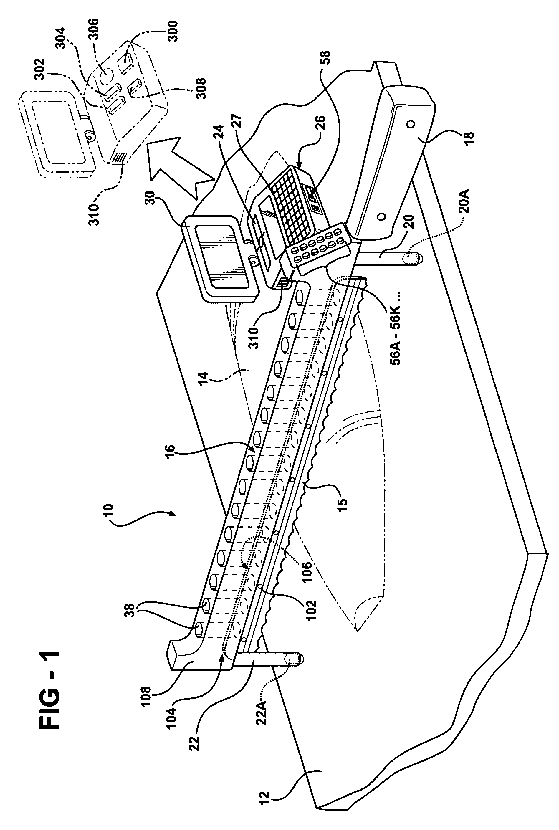 Apparatus and method for displaying numeric values corresponding to the volume of segments of an irregularly shaped item