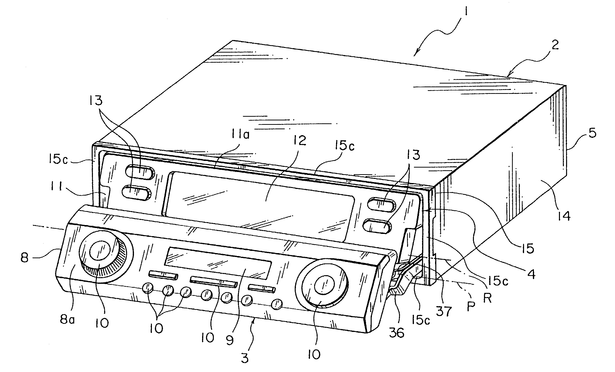 Electronic instrument having first and second operation units