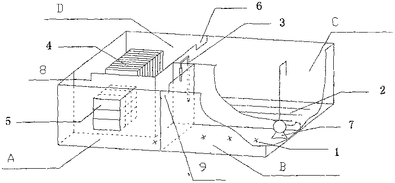 Membrane bioreactor effluent treatment process for increasing denitrification effect