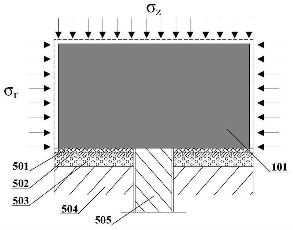 Method and system for testing the bond performance between rock and soil and anchors under simulated ground pressure