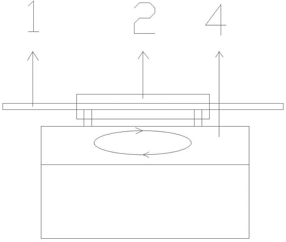 Process for welding reinforcing rings between topside module and jacket