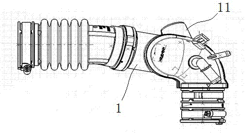 Exhaust and noise elimination structure of pressure release valve of automobile