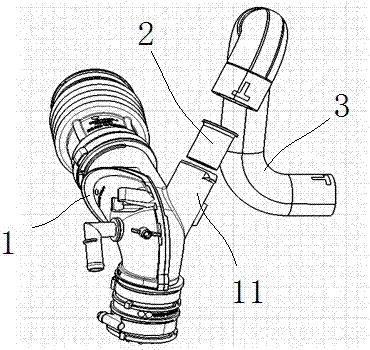 Exhaust and noise elimination structure of pressure release valve of automobile