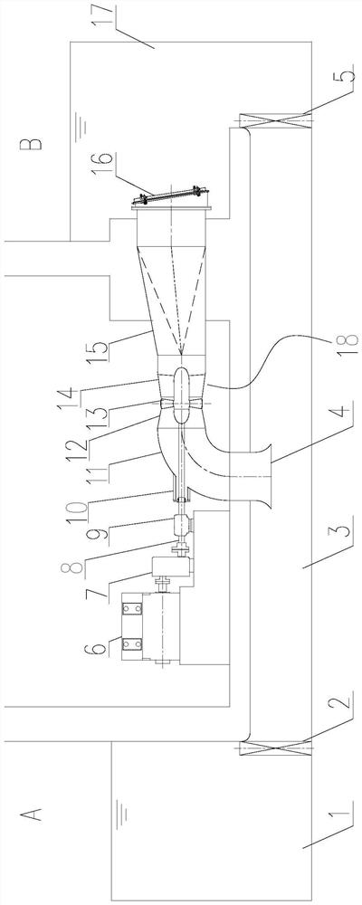 Novel horizontal h-shaped pump gate device