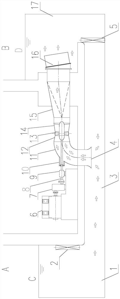 Novel horizontal h-shaped pump gate device