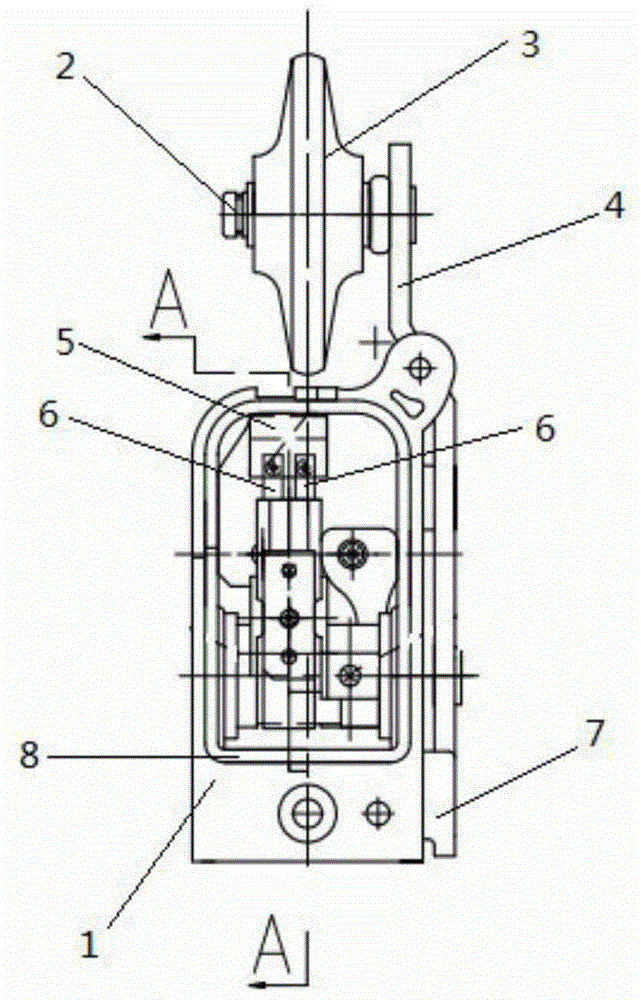 Elevator stroke switch and hoistway switch module