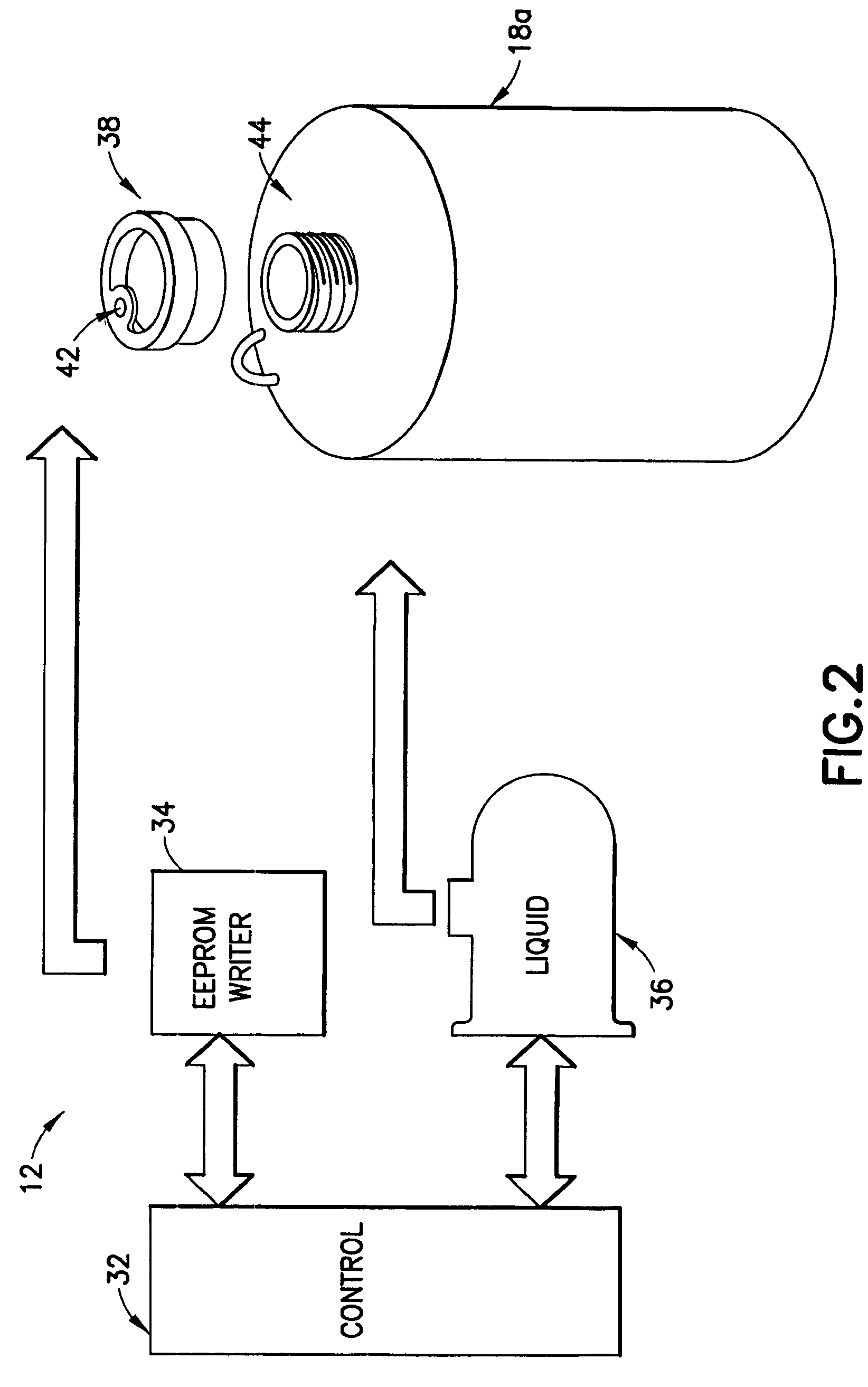 Liquid handling system with electronic information storage