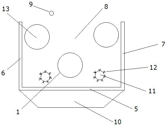 Circulating peeling and cleaning mechanism