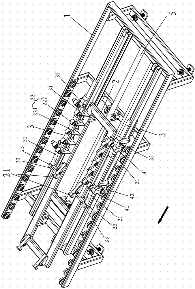 Tray separation device