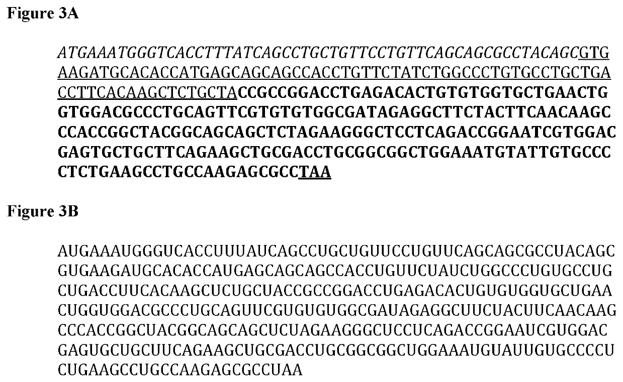 RNA encoding a protein