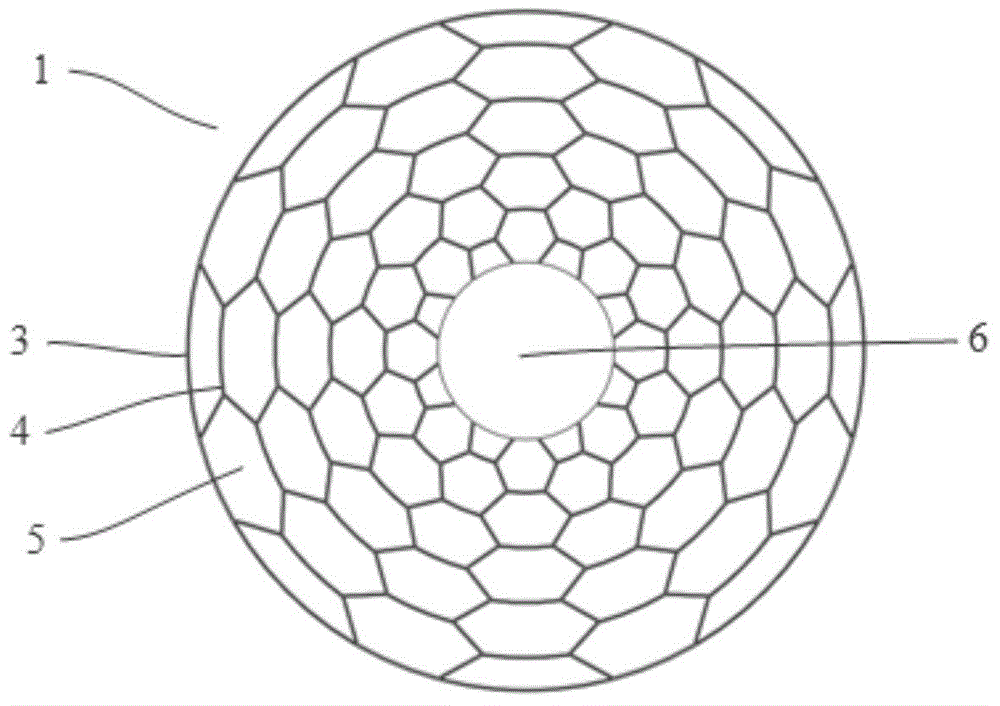 Honeycomb-shaped disc-shaped vibrating gyro