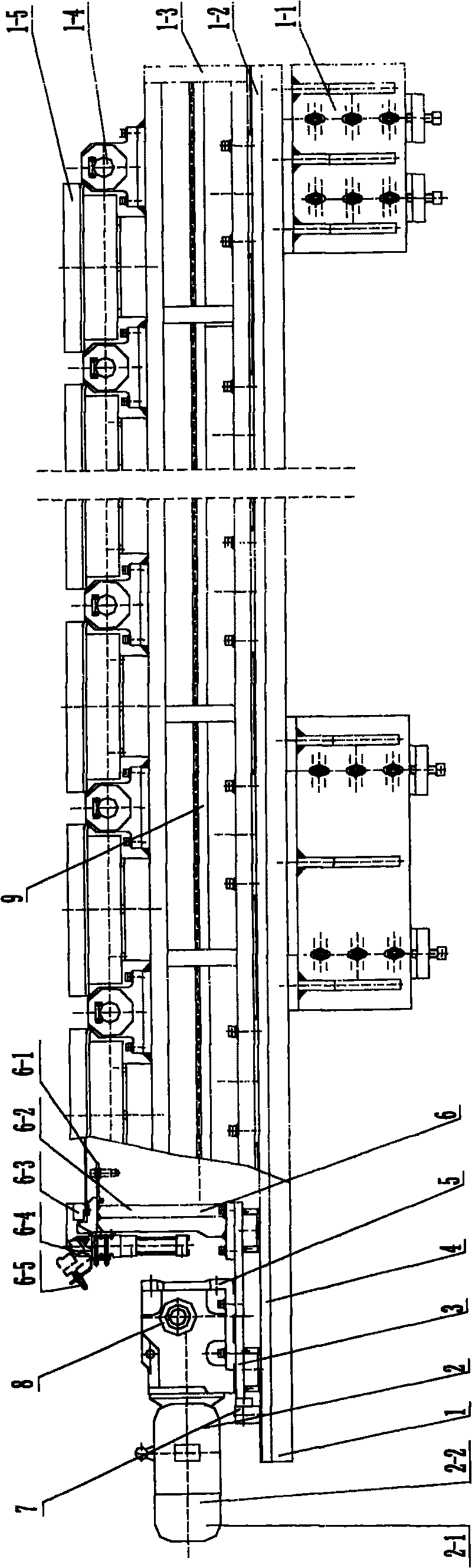 Clamp type sheet automatic-feeding device of hydraulic machine